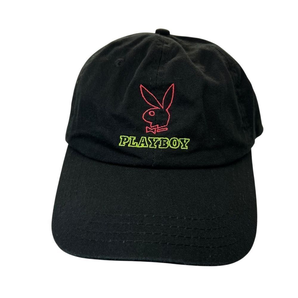 Y2k Playboy Bunny Logo Vintage Women's Hat Adjustable Strap‎ Black